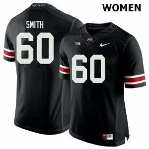 Women's Ohio State Buckeyes #60 Ryan Smith Black Nike NCAA College Football Jersey Freeshipping GHT0044HE